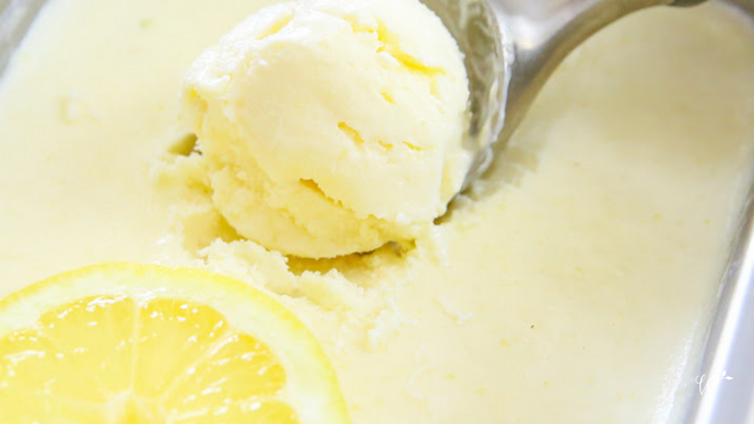Homemade No-churn Lemon Ice Cream