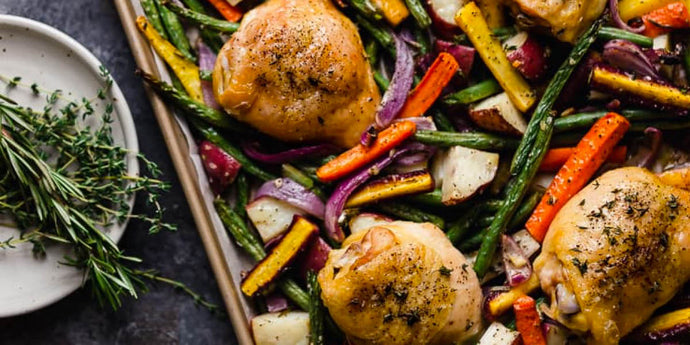 Sheet Pan Chicken and Carrots