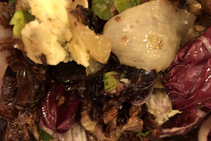 Roasted Radicchio and Roquefort Salad