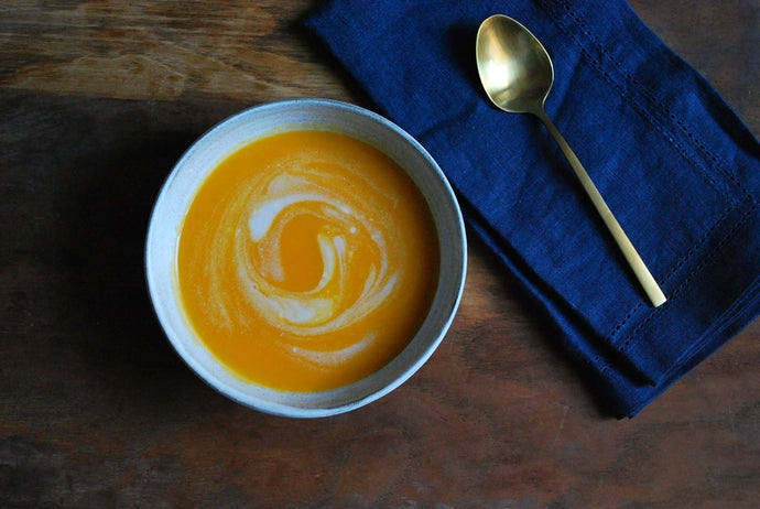 Butternut Squash Miso, Coconut Milk and Lime Soup